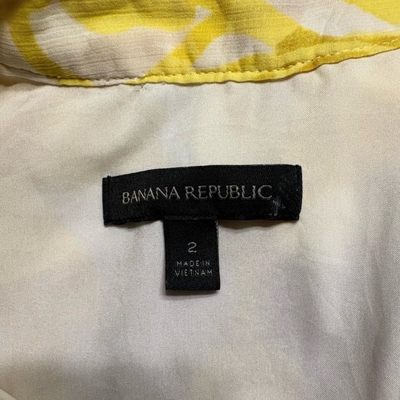 Banana Republic Yellow and White Floral Midi Dress - Picture 4 of 7